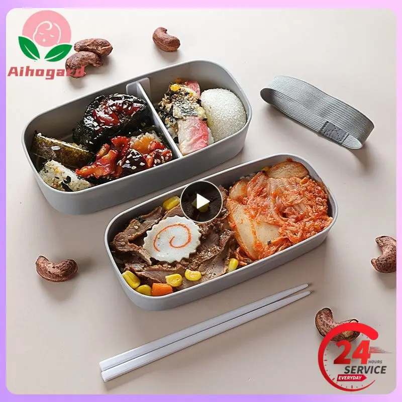 

Bento Box Portable Double-layer Separated Microwave Lunch Box For Office Worker Children Japanese-style Leak-proof Lunch Box