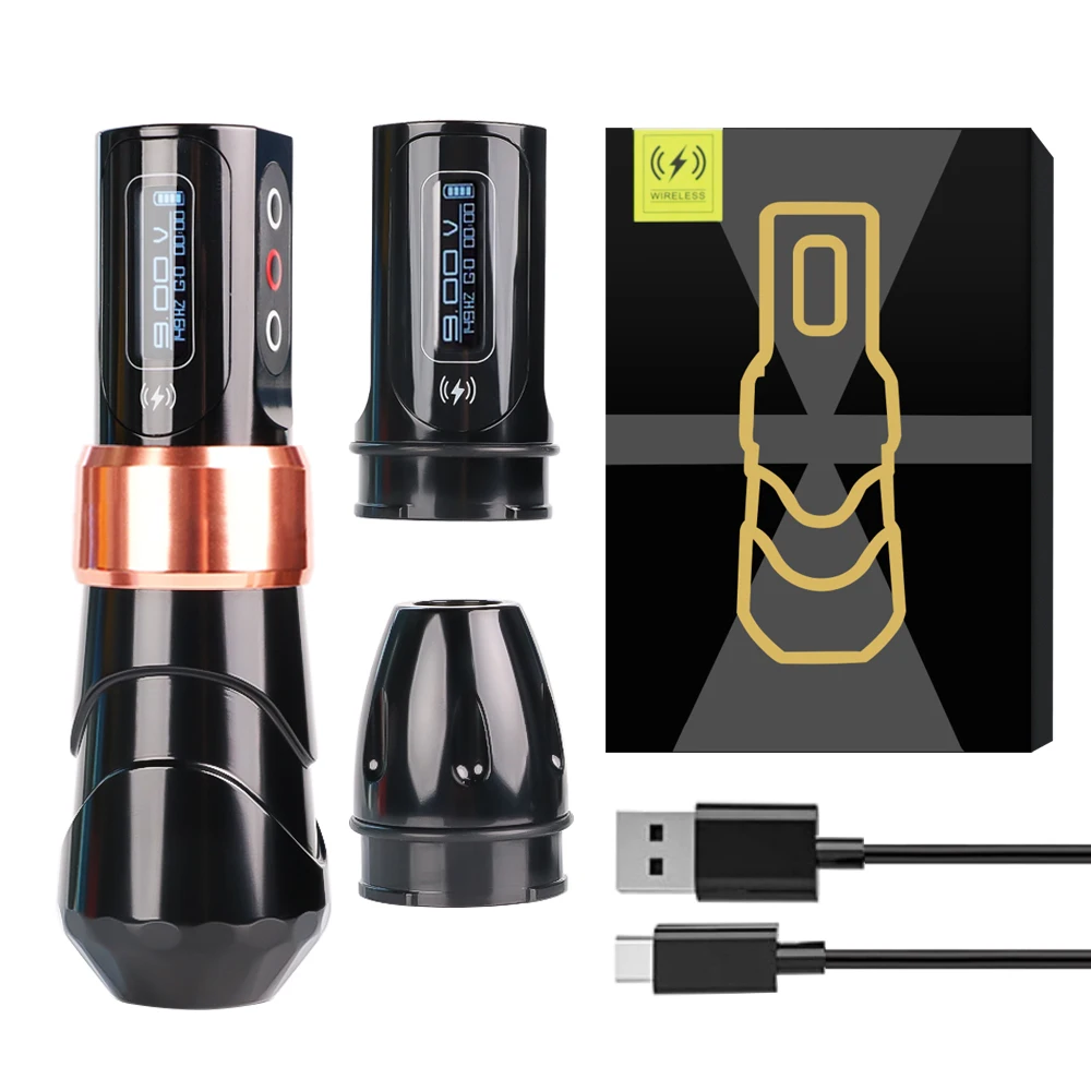 

Беспроводная машина для татуировки, роторный картридж, ручка, ход 3,5 мм, с 2 шт., литиевая батарея, адаптер RCA для татуировщиков, комплект для тела