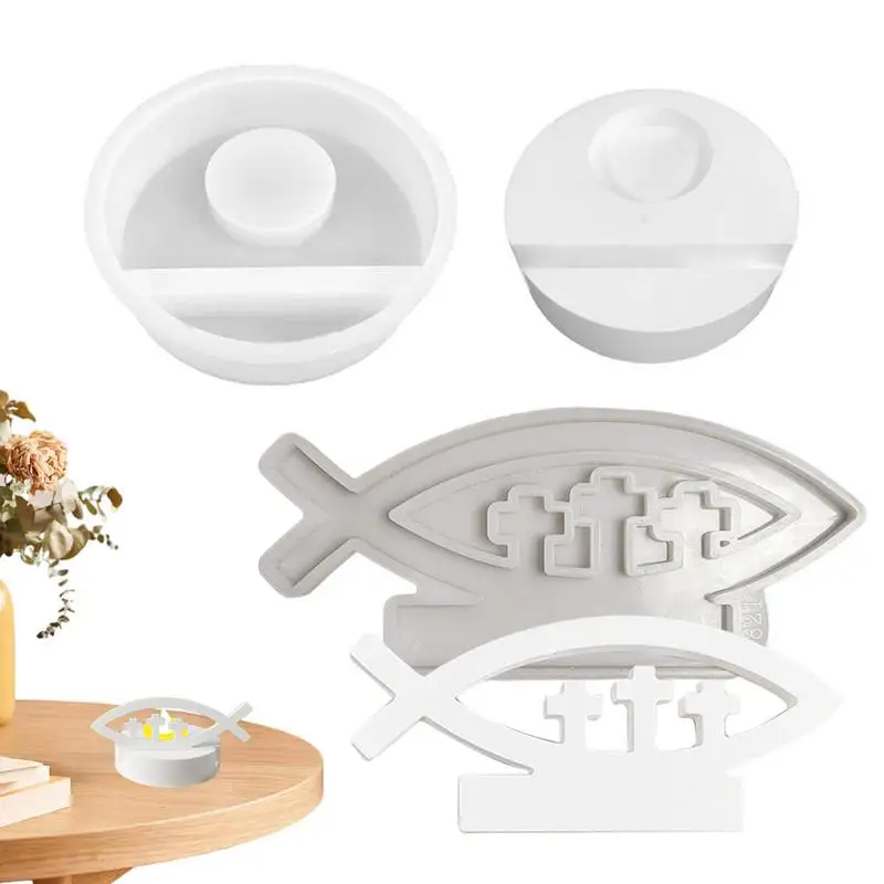 Формы для подсвечников в форме рыбы форма подсвечника чайной свечи с базовой