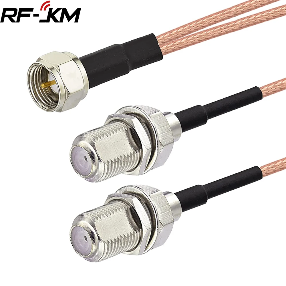 

RF JKM Комбайнер коаксиальный кабель F Male to 2X F Female RG179