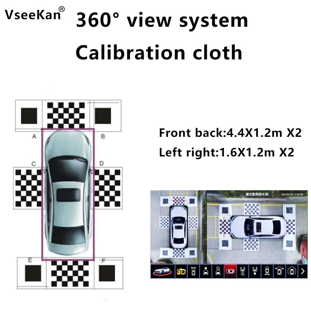 

Автомобильная 360 панорамная система специальная ткань для отладки, Калибровочная ткань, сращивающаяся ткань, заземляющая ткань, ткань для автоматической отладки, ma
