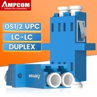 ampcom 48pcs lc upc fiber optical coupler adapter lc to lc simplex duplex connectors single mode multimode flange optic adapter