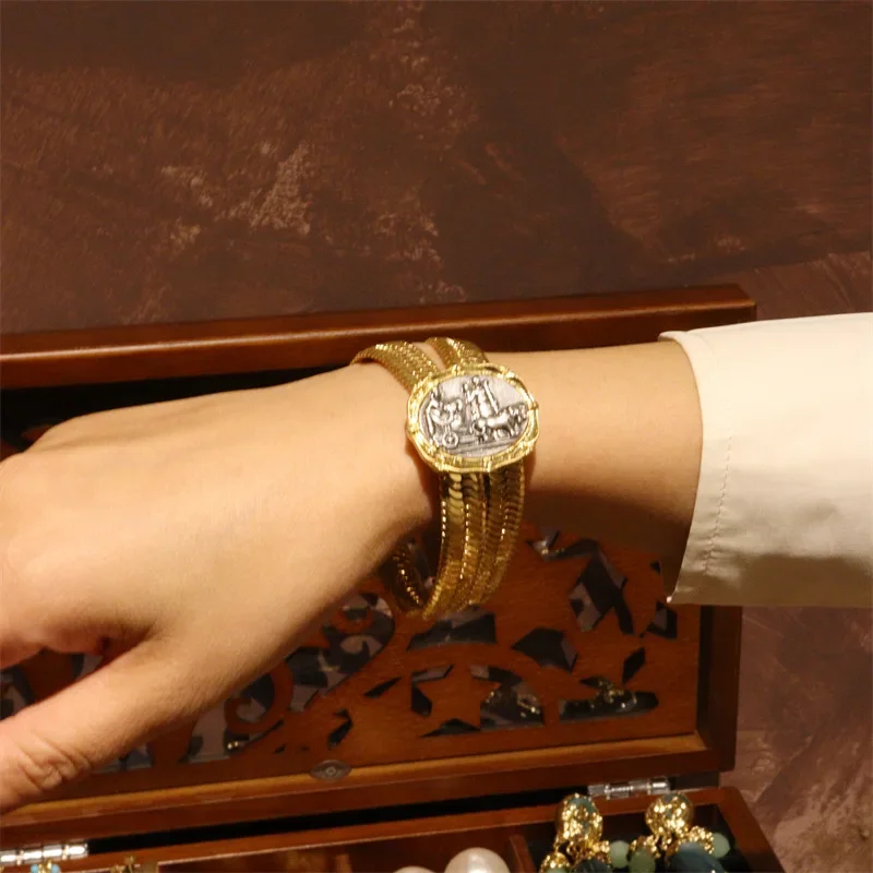 Байяман древние монеты-цепочки с бахромой серьги в европейском и американском