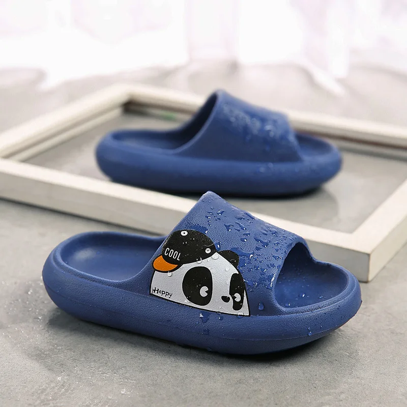 2022 Cartoon Animals Kids Slippers for Boys Summer Beach Indoor Slippers Cute Girl Shoes Home Soft Non-Slip Children Slippers