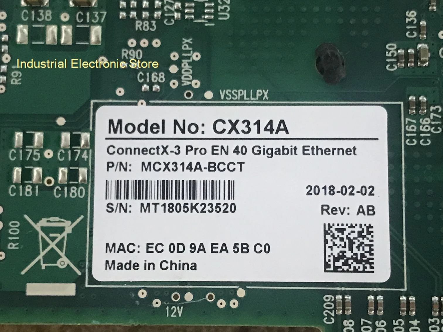 Для Mellanox ConnectX-3 Pro EN двухпортовая Ethernet-карта 40G MCX314A-BCCT