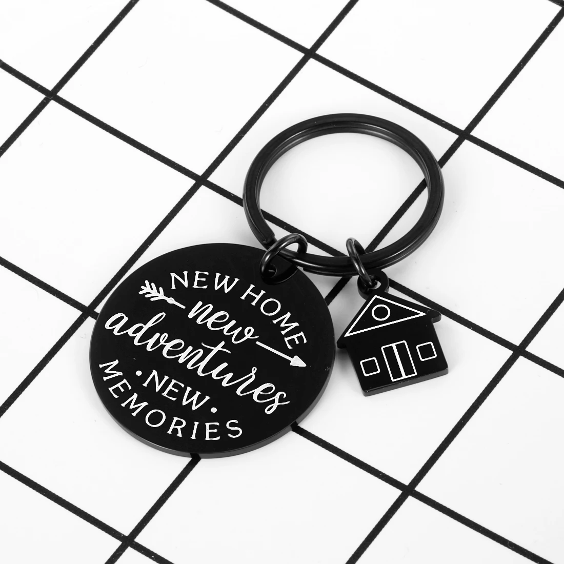 housewarming gifts keychains new home new adventure new memories couple keychain new home gift ideas husband wife christmas gift free global shipping