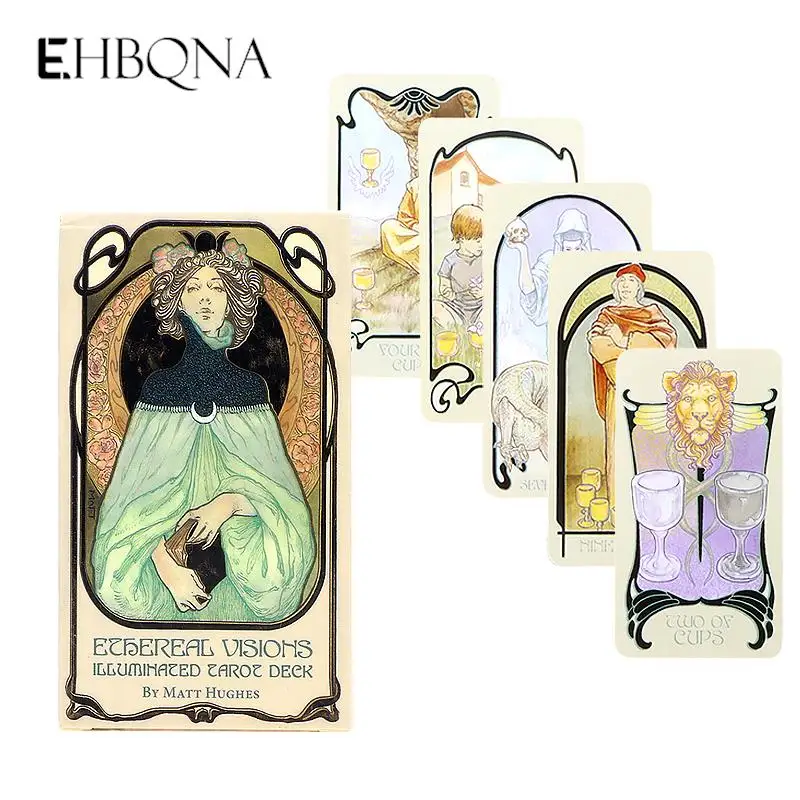

Ethereal Visiohns Illuminated Tarot Cards Deck Board Table Games Party Funny Board Tarot Deck Card Games English Families Party