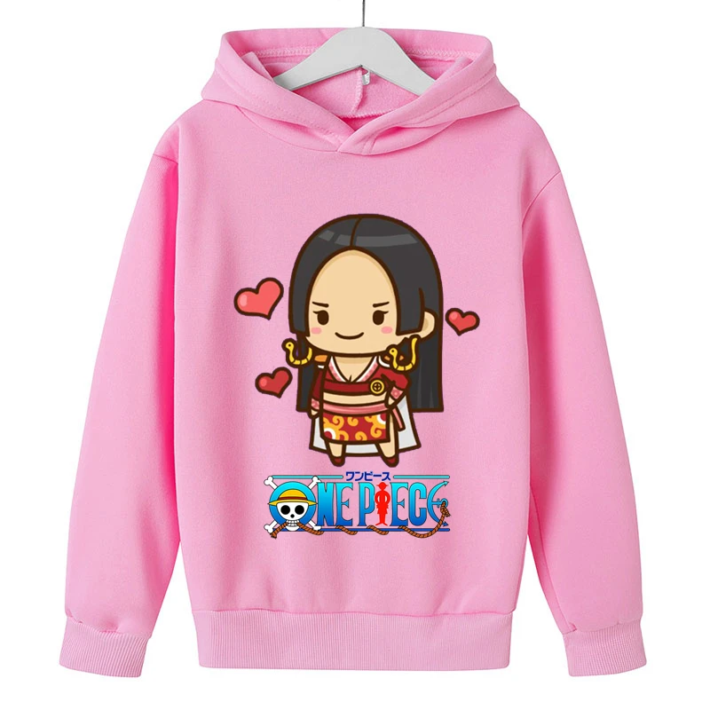 

2022 Children New One Piece Boys and Girls Spring and Autumn Hoodie Cartoon Luffy Cute Fashion Casual Sports Cotton Hoodie