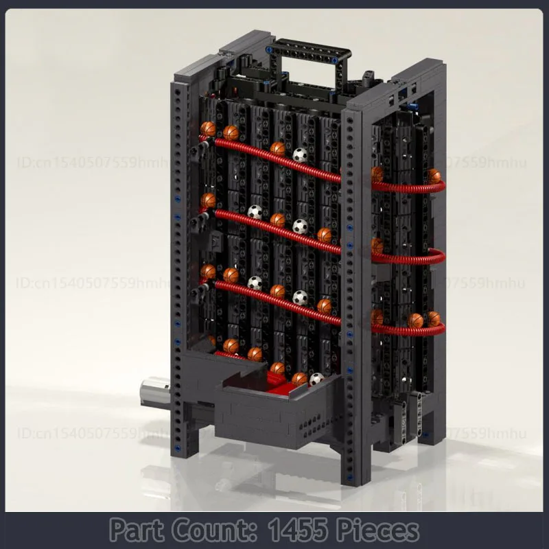 Креативная серия GBC спиральный подъемник Moc строительные блоки короткая и