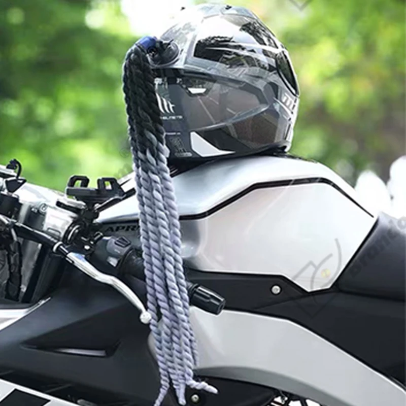 

Helmet Braids Motorcycle For Woman Wig Pigtail For Motocross Helmet