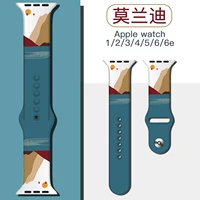 for apple watch band 7 se 6 5 4 3 morandi silicone watch band 42mm 44mm 45mm 38mm 40mm 41mm bracelet for iwatch wristband