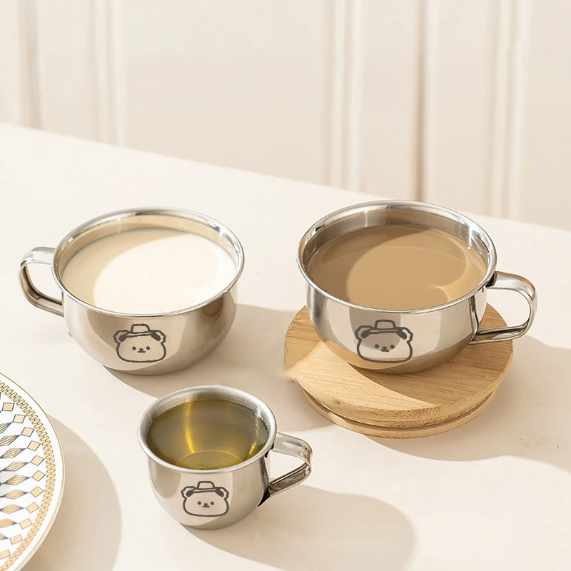 Мини-чашка для молока из нержавеющей стали 304 80/200 мл кувшин вспенивания с цветком