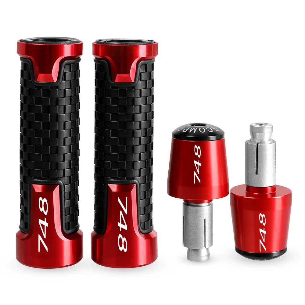 

Motorcycle Accessories 7/8" 22MM Handlebar Hand Grips Handle Bar End Cap plug For DUCATI 748 748R 748S 2001 1999 1998 1997 1996