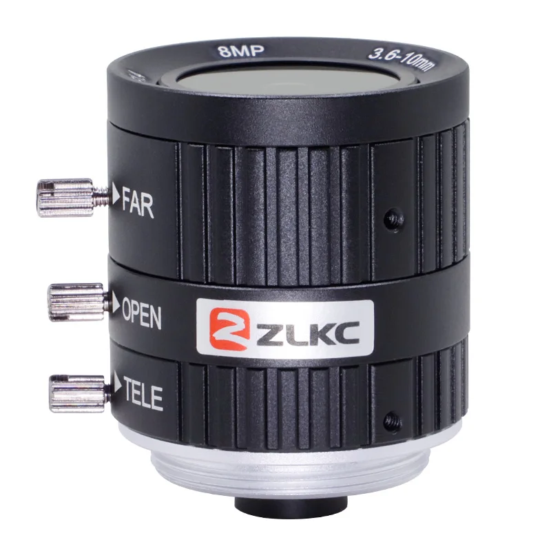 Фото Объектив ZLKC 3.6-10 мм с зумом, 1/1.8 дюйма, VM3610MP8IR F1.4, с большой апертурой, C-крепление, ручная диафрагма, для систем машинного зрения и камер видеонаблюдения №2
