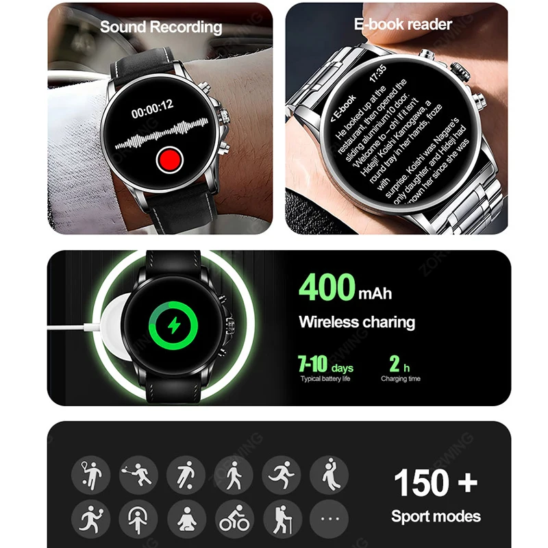 Смарт-часы HT11 мужские 1 Гб ПЗУ с поддержкой Bluetooth 43