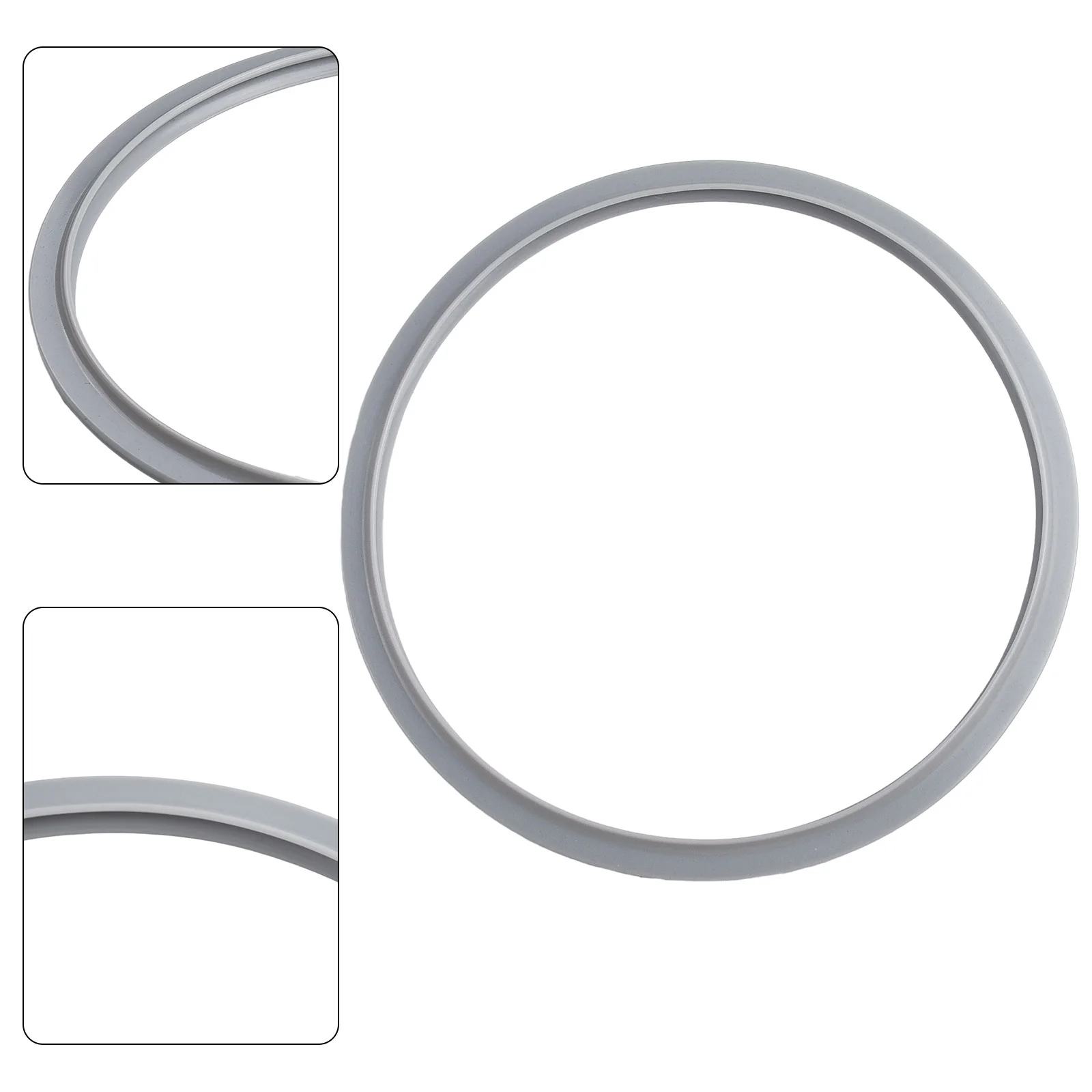 Прочная и практичная 22-сантиметровая силиконовая серая прокладка для безопасной