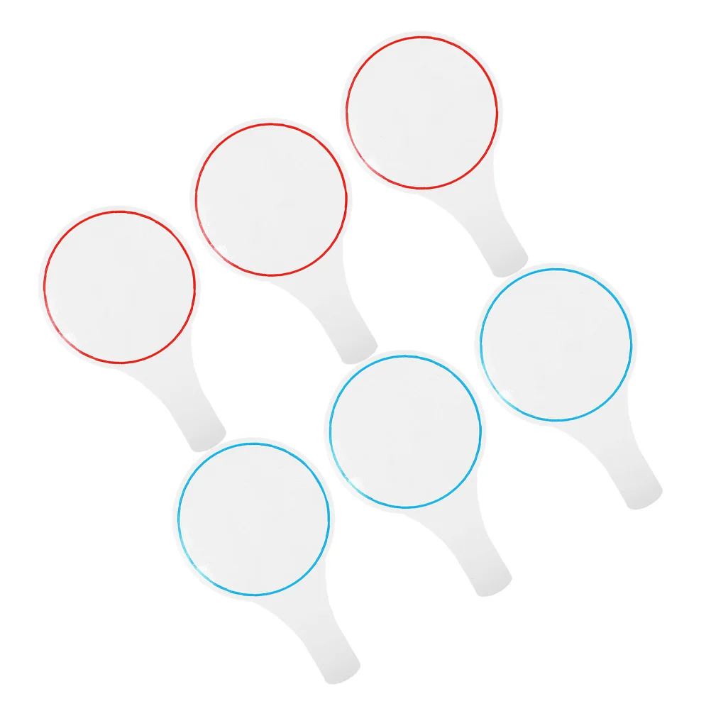 6 шт. доска для оценок практичные белые доски весло портативное пустое