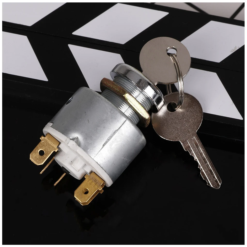 

12V Motorcycle Ignition Switch Zinc Alloy Car Igniter with Keys Start Switches Automotive Upgrade Accessories 5pin