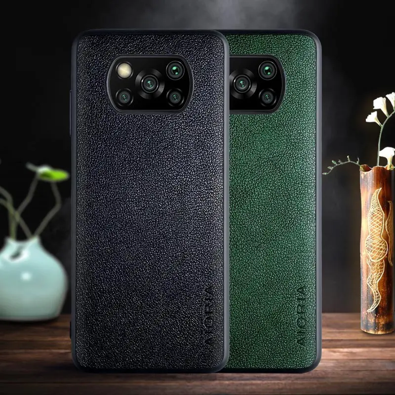 Чехол для Xiaomi Poco X3 NFC M3 F2 Pro X2 F3 Pocophone F1, Обложка, чехол, Ретро Бизнес искусственная кожа с ТПУ + ПУ 2 в 1 материал