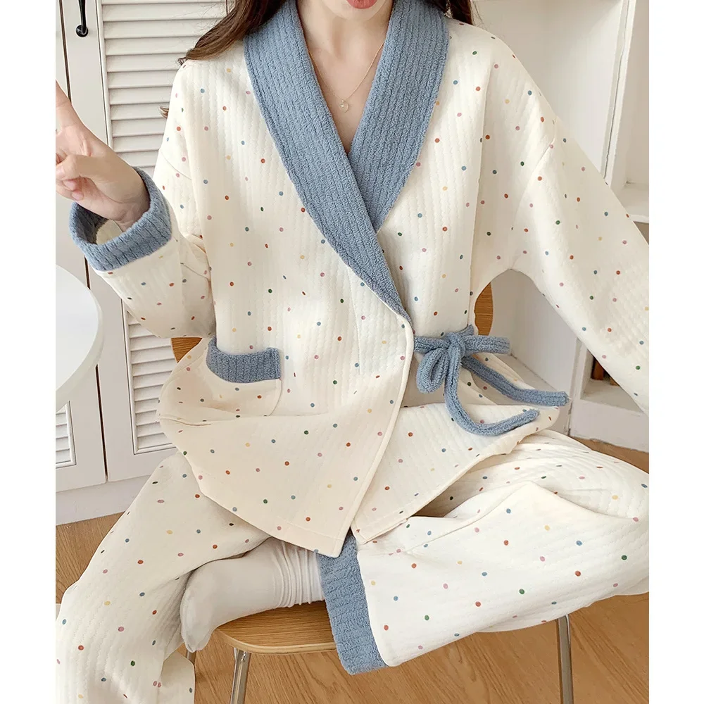 Осенняя Послеродовая одежда из чистого хлопка для беременных грудного