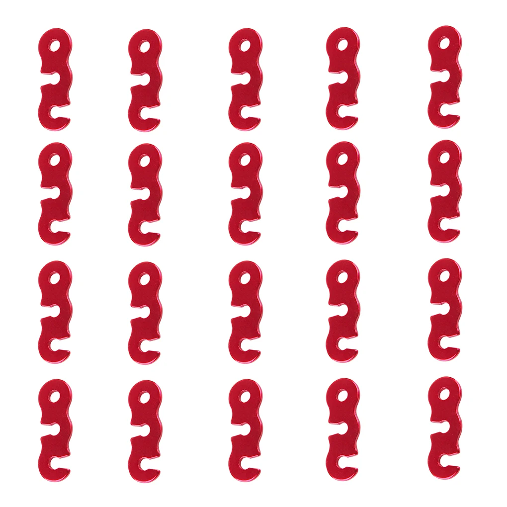 

1/2/3/5 Guy Line Cord Adjuster Aluminum Alloy Tent Rope Tensioner red