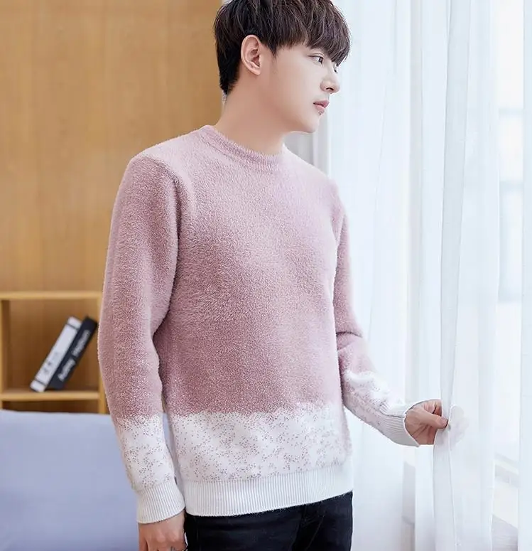 

2020 New Round Neck Long-sleeved Sweaters New Autumn Winter E203