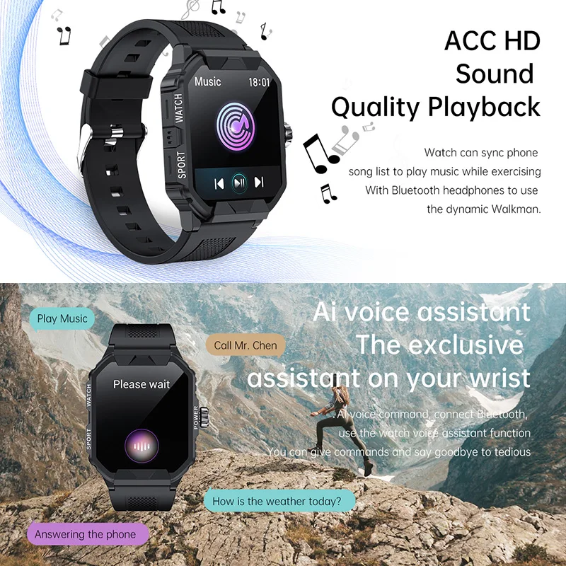 1 85-дюймовый HD-экран Смарт-часы Спорт на открытом воздухе Здоровье Монитор сна