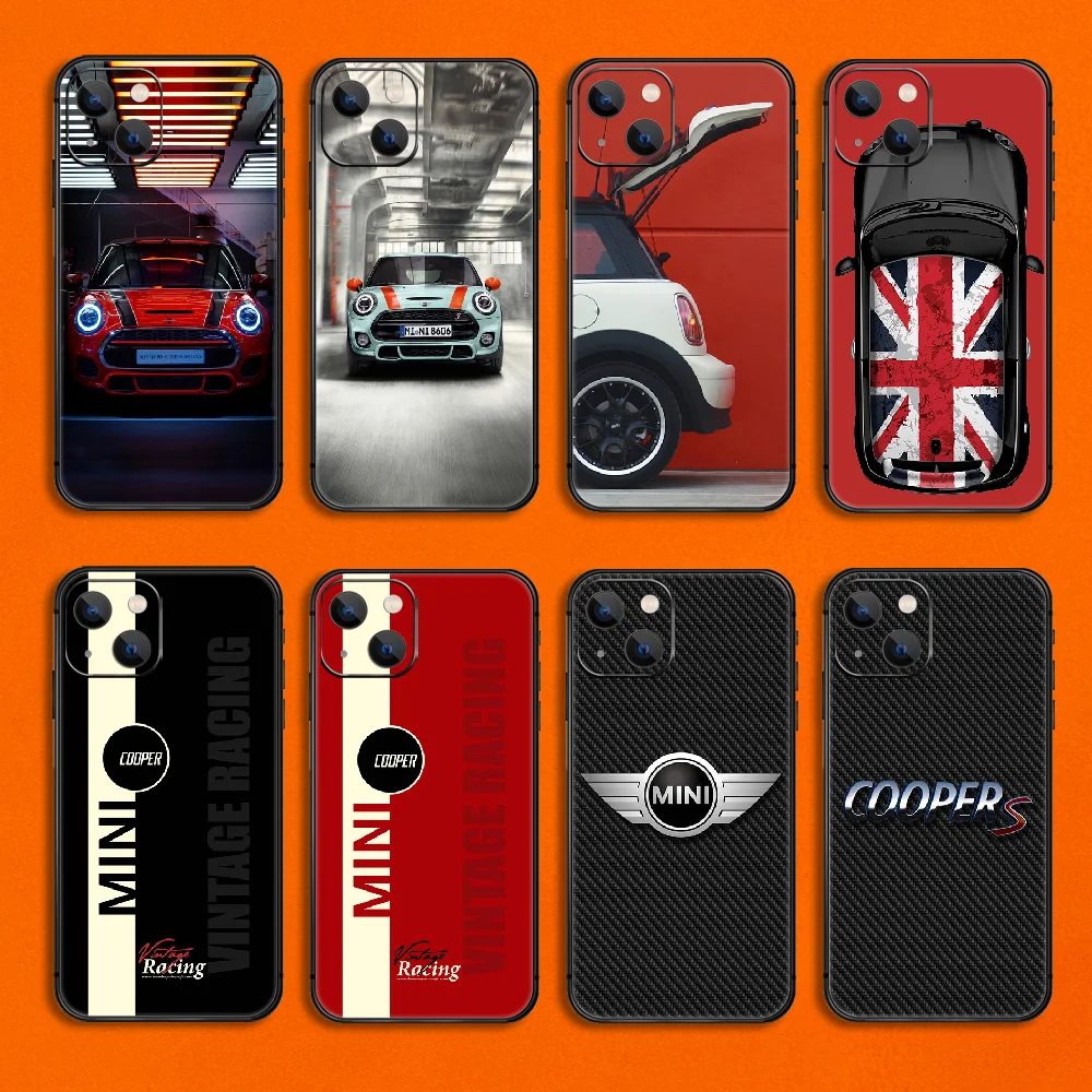 

Cooper British Car Phone Case Cover For Iphone 6 6S 7 8 11 12 13 14 Se 2020 X Xs Xr Pro Max Plus Mini TPU Soft Black