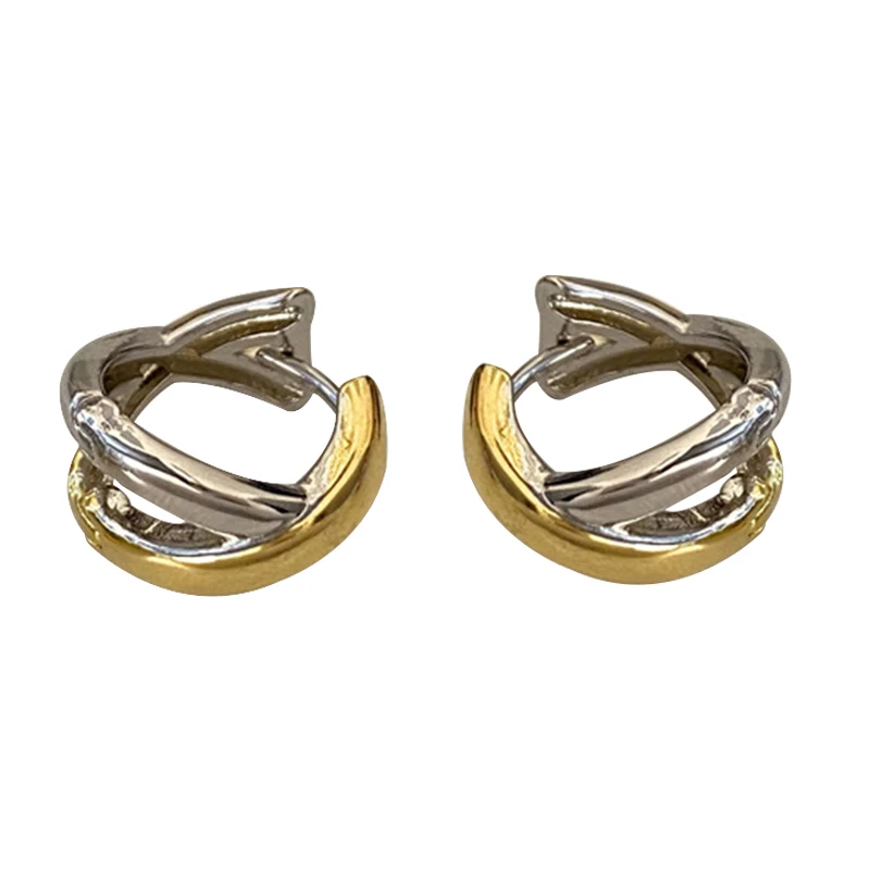 Металлические серьги-кольца