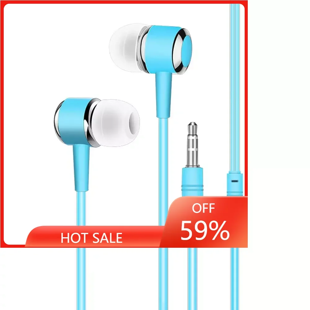 

1pcs Sport Earphone Wired Super Bass 3.5mm Earphone Earbud with Built-in Microphone Hands Free