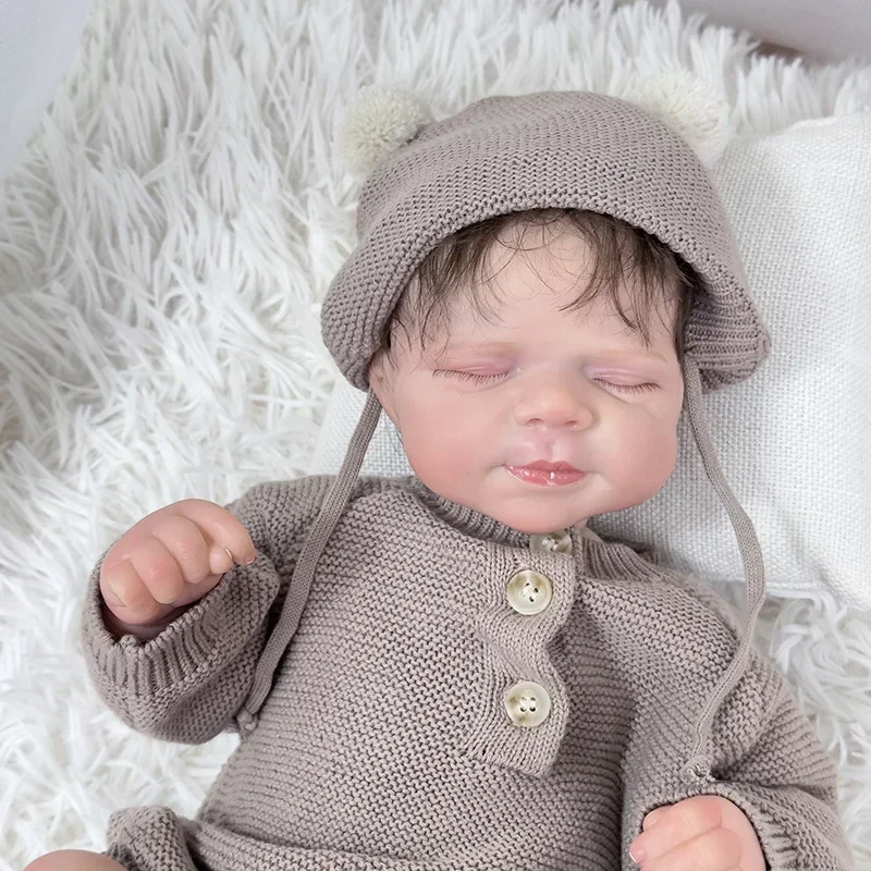 48 см мягкая кукла Reborn Baby Pascale для новорожденных с 3D-кожей многослойная картина