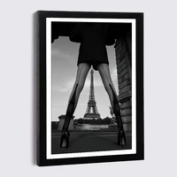 nordic photo wall frames with tower woman wooden frame posters a3 a4 living room bedroom home decor picture frames canvas frame