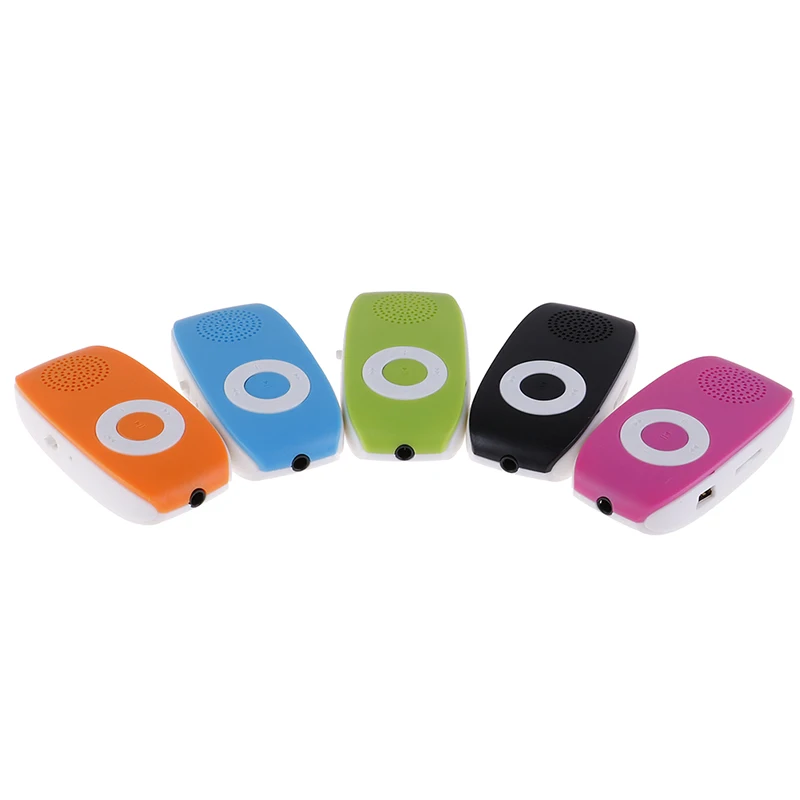 

Clip USB MP3 Player Support SD TF Card 32GB Sport Music Media Built-in Speaker