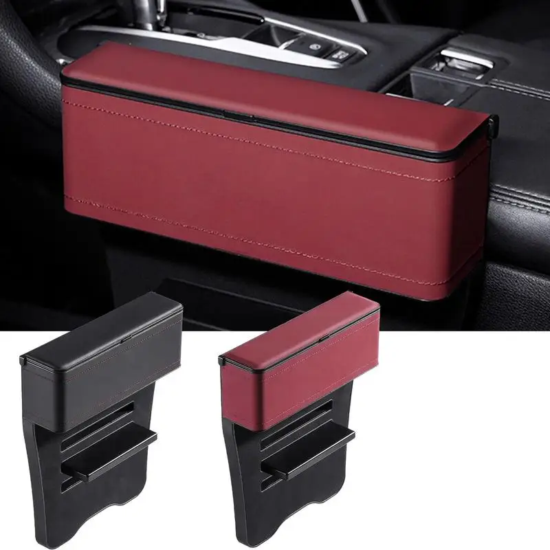 

Car Storage Box Organizer Portable Auto Center Console Middle Seat Crevice Storage Box Slit Gap Filler Automobile Accessories