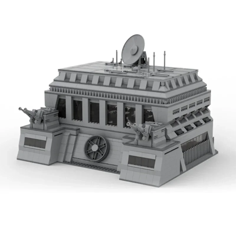 Звездная модель фильма Moc строительные кирпичи военная база фасад технология