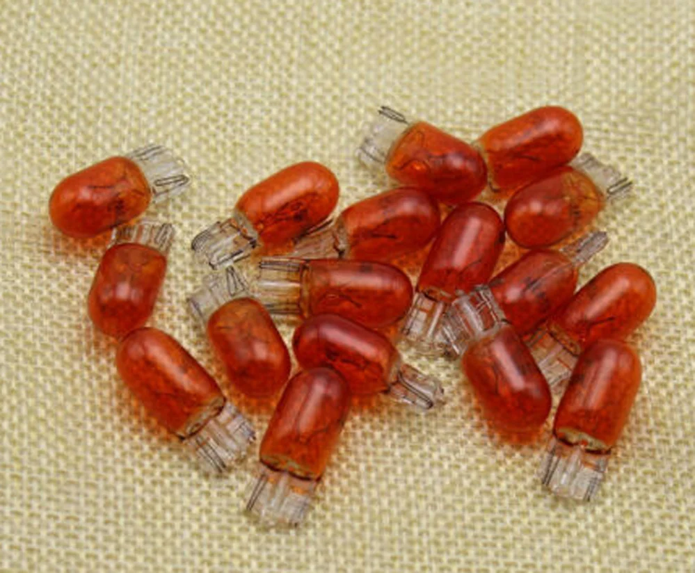 

10pcs Small BULBS FOR Motorcycle Car INSTRUMENT DASH Panel CLUSTER Light Red 48V-60V