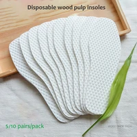 510 pairs disposable insoles nature wood pulp insoles breathable thin sweat absorbing white comfortable shoe pads for men women