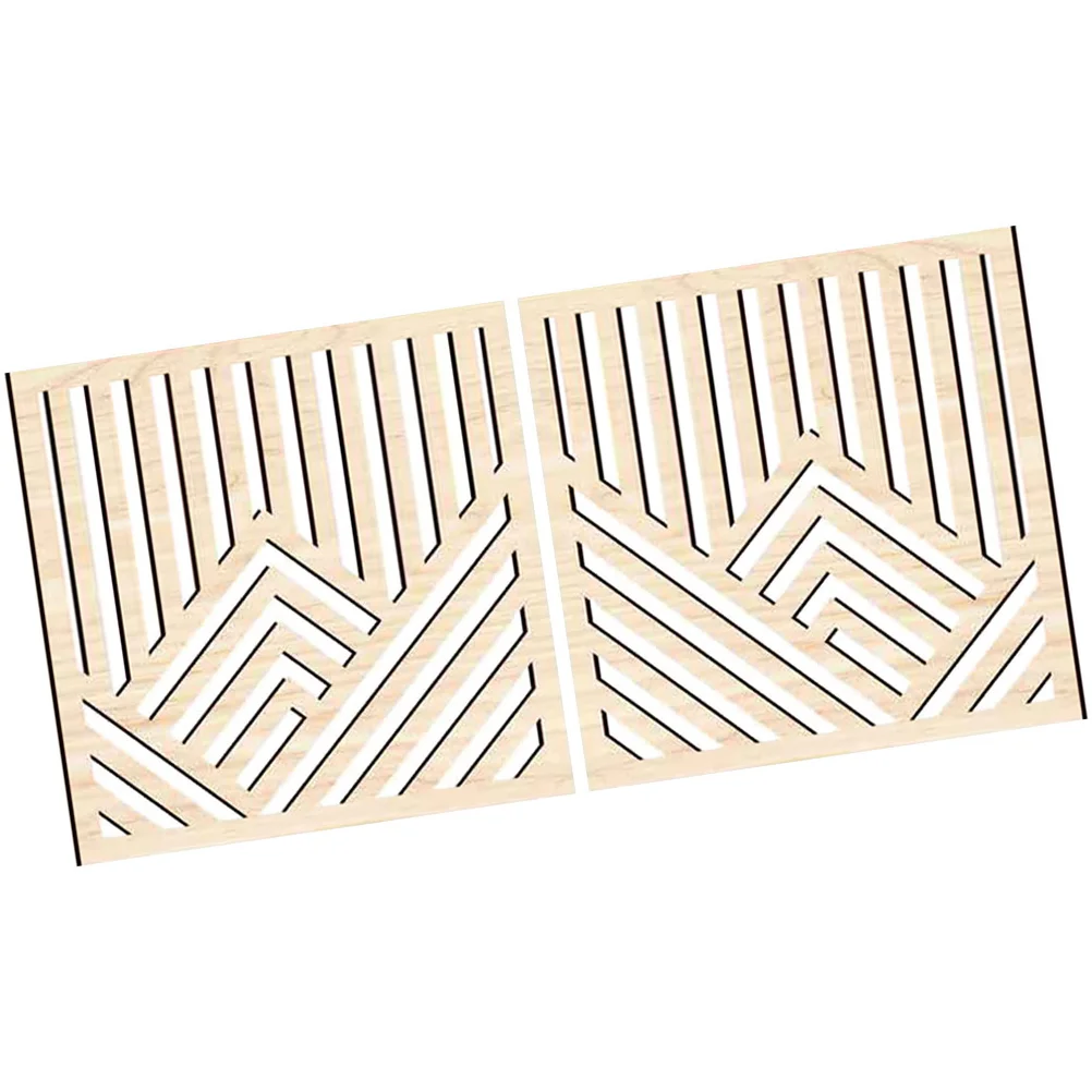 

2 шт., декоративные абстрактные деревянные наклейки для украшения дома