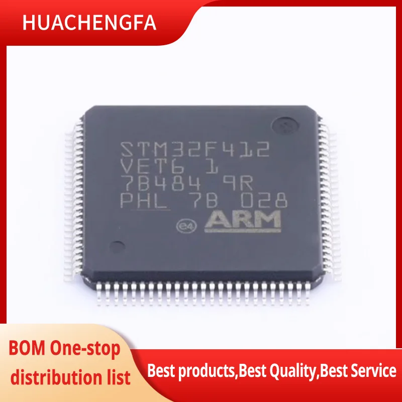 

1PCS/LOT STM32F412VET6 STM32F412 412VET6 LQFP-100 Microcontroller chip