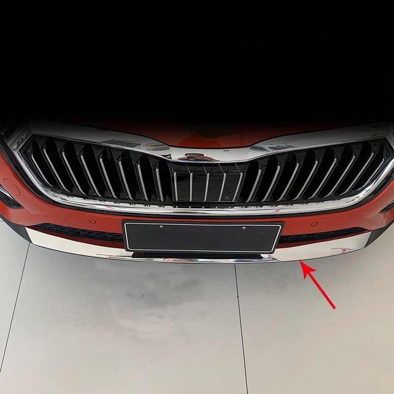 

Car Front Bottom Bumper Trim Strip Cover Chrome Garnish Exterior Decoration Parts For Skoda Octavia Pro A8 2021 2022