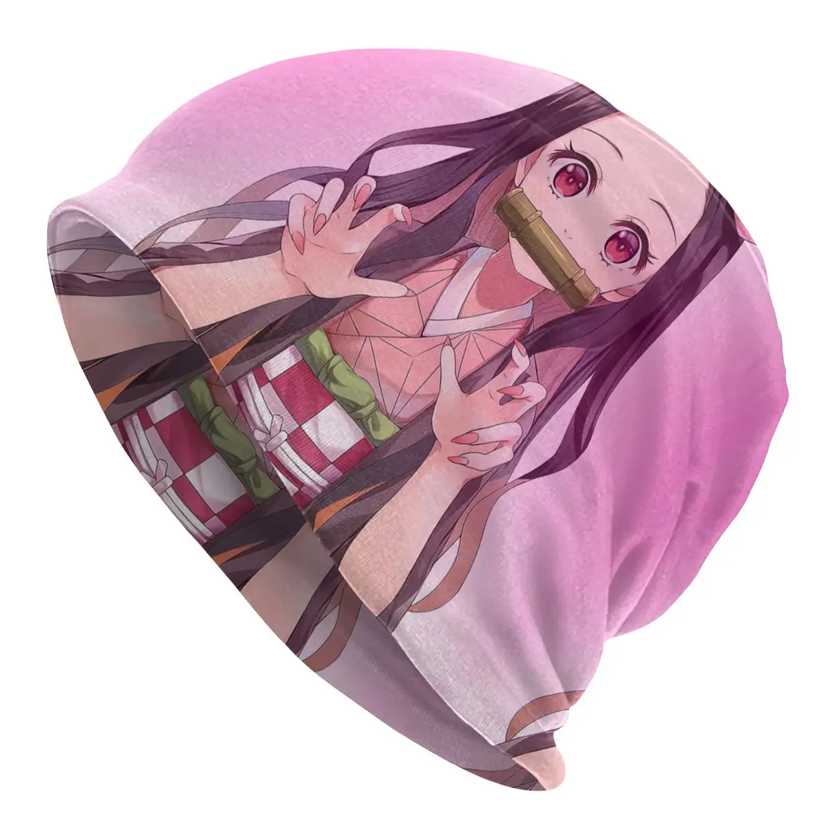 

Anime Demon Slayer Bonnet Homme Fashion Knitting Hat For Men Women Warm Winter Kimetsu No Yaiba Nezuko Beanies Caps