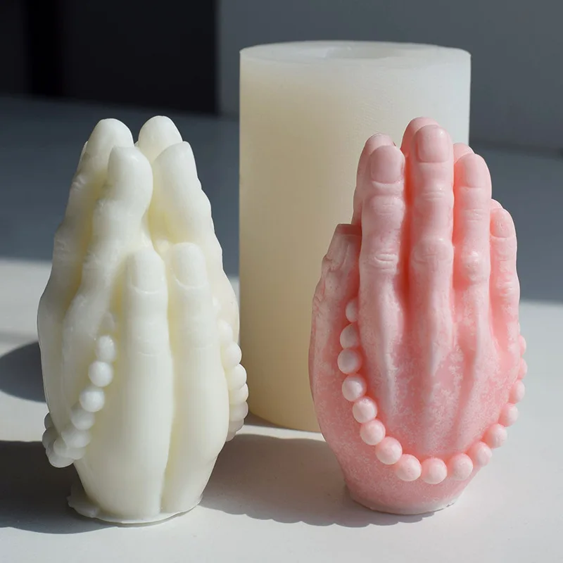 

3D Восточная молитва, ароматерапия, жест, свеча, искусственный диффузный пластырь, украшение из эпоксидной смолы, абразивный инструмент