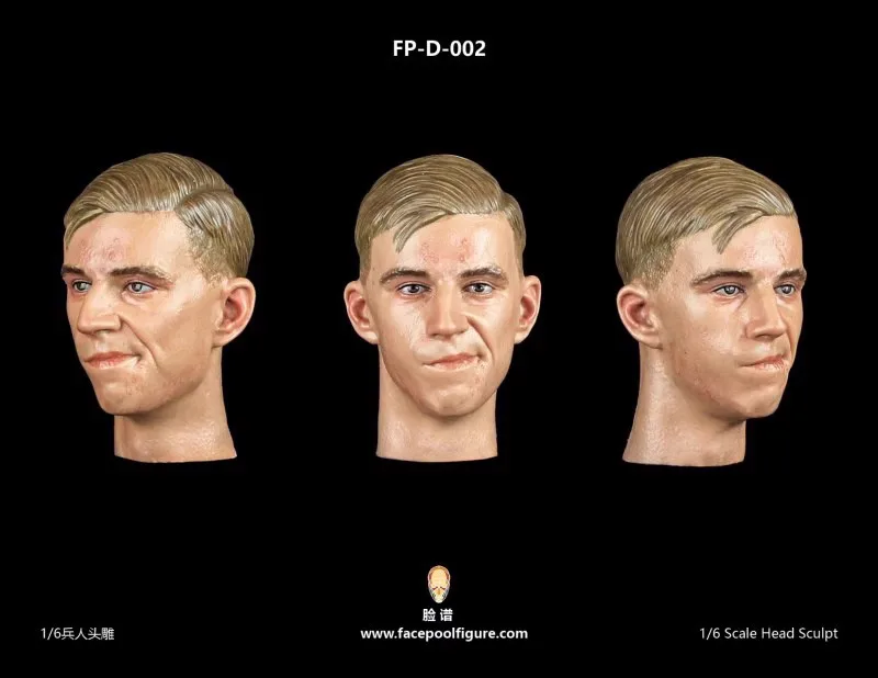 Фото Hot Seales1/6 Facepoolfigure FP-D-002 Young Man Curious Mood Head Sculpt Caving с разъемом для головы для 12-дюймового мужского действия №2