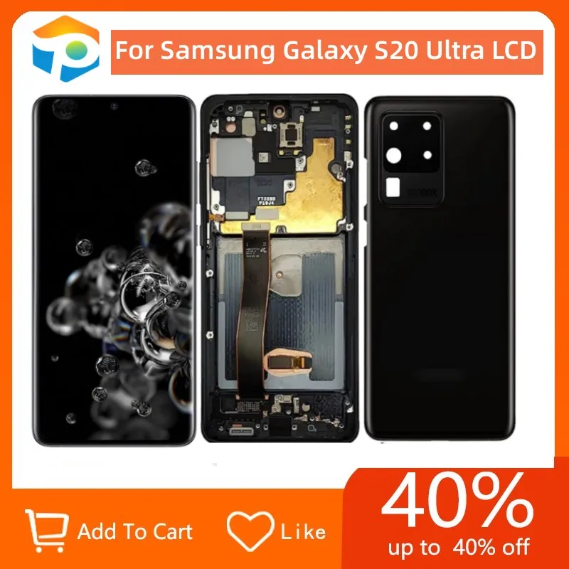 

ЖК-экран для Samsung Galaxy S20, 6,9 дюйма, с рамкой