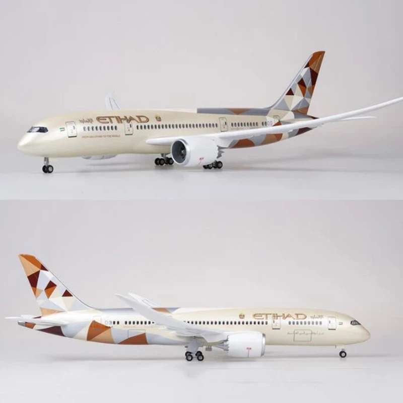 Модель самолета из реактивной смолы в масштабе 1/130 43 см модель Dreamair Etihad B787 (с