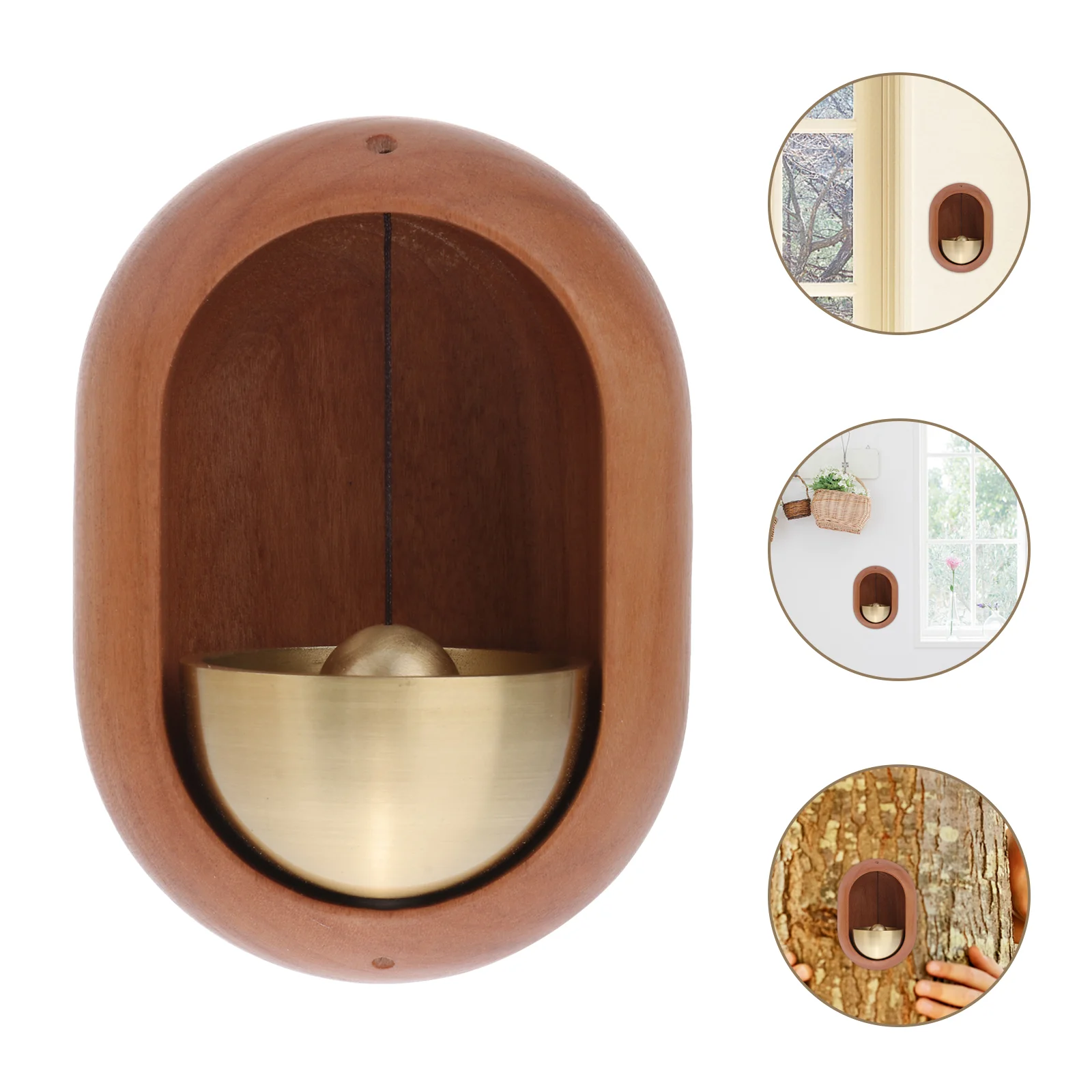 

1 Pc Wind Chime Fridge Magnets Pasted Door Wind Chime Craft Wooden Wind Bell