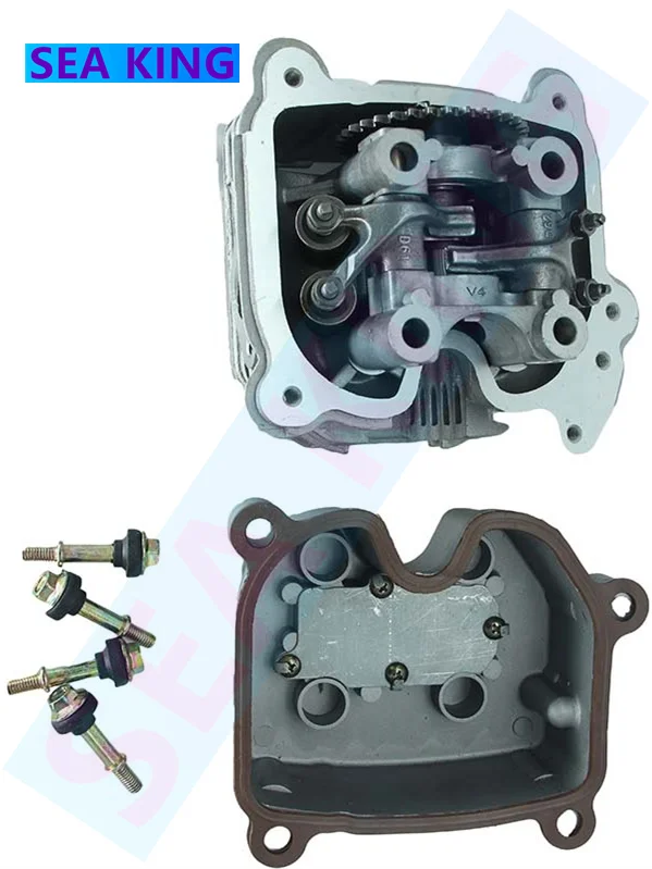 Головка цилиндра мотоцикла 4 клапана двигателя 200 куб. См GY6 аксессуары для 125