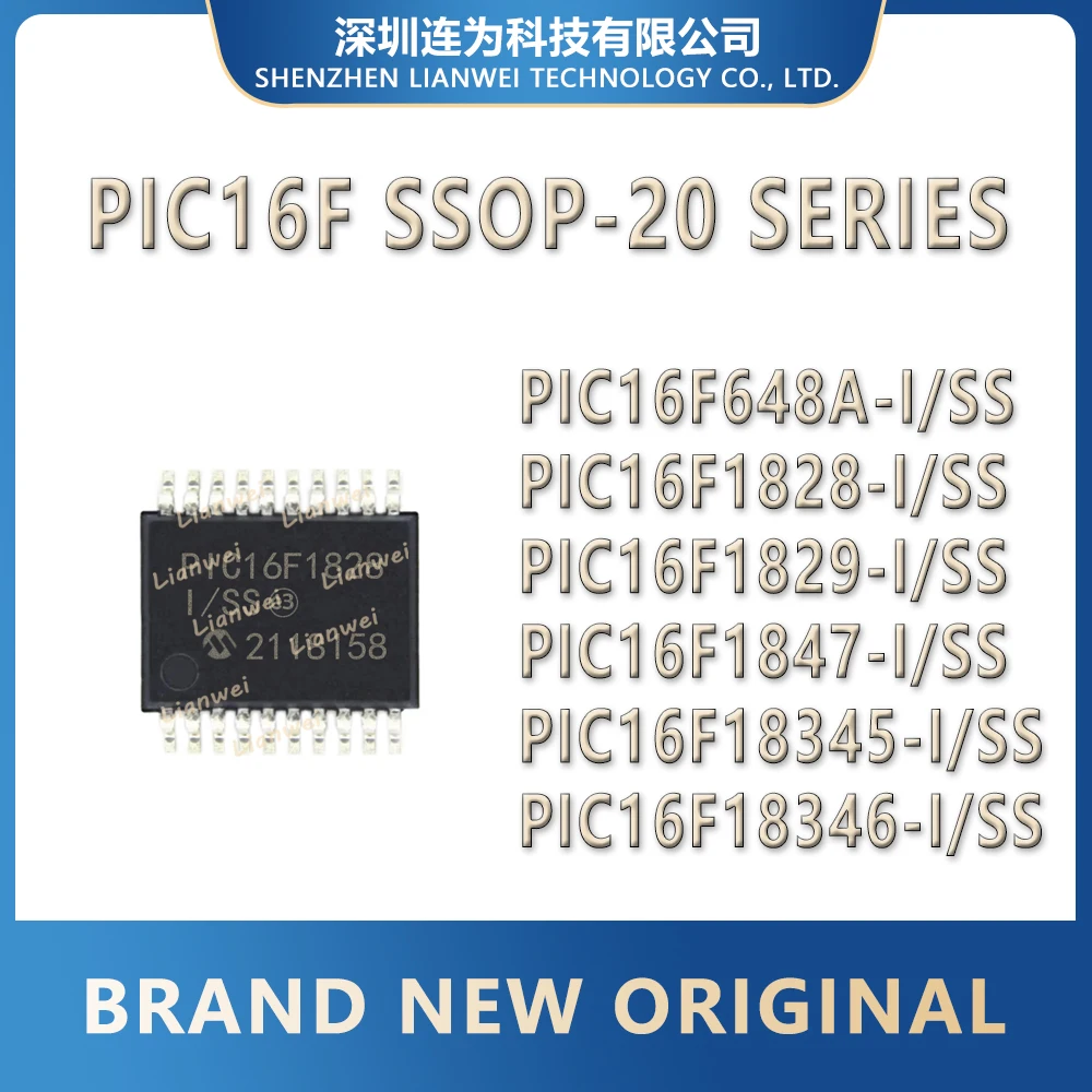 

PIC16F648A-I/SS PIC16F1828-I/SS PIC16F1829-I/SS PIC16F1847-I/SS PIC16F18345-I/SS PIC16F18346-I/SS PIC16F648A PIC16F1828 IC Chip