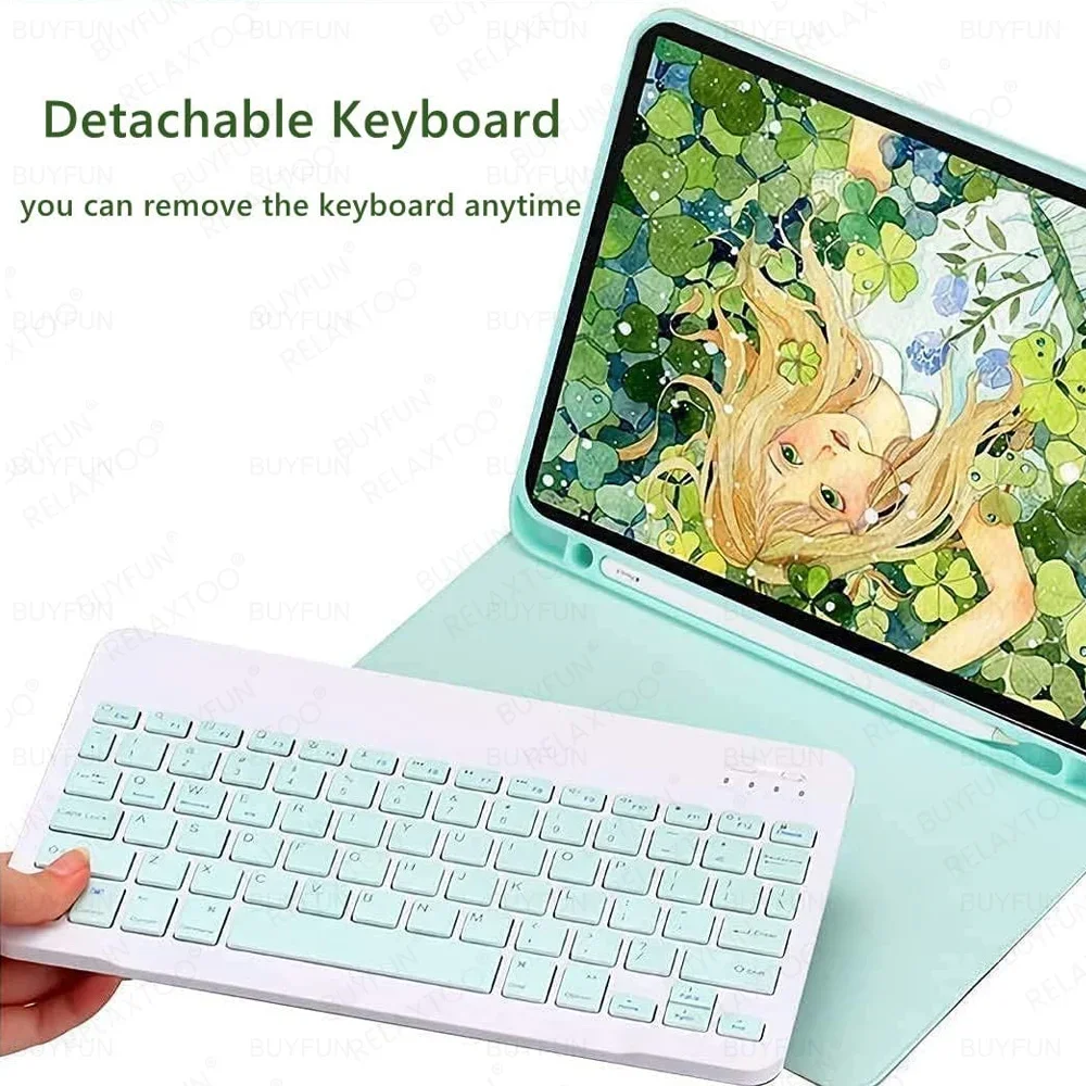 Чехол для iPad 6-го поколения 5-го 9 7 дюйма чехол Air 1 2 клавиатуры 2017 2018 iPadAir с гнездом