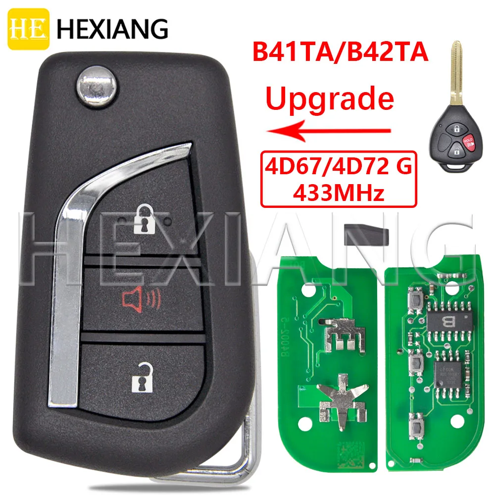 DR Upgrade B41TA/B42TA 4D67/4D72 G чип 433 МГц автомобильный ключ дистанционного управления для